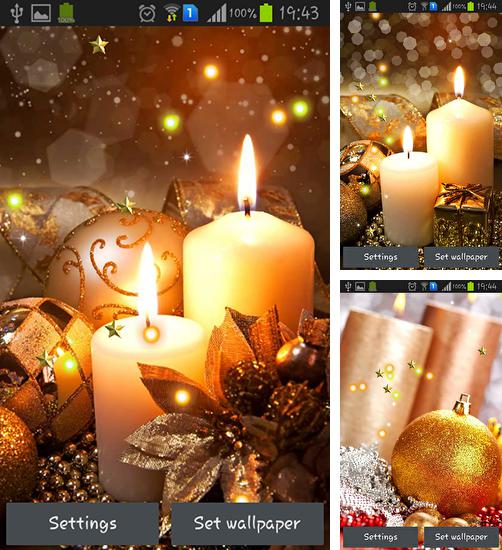 New Year candles - бесплатно скачать живые обои на Андроид телефон или планшет.