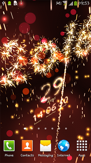 New Year: Countdown - безкоштовно скачати живі шпалери на Андроїд телефон або планшет.