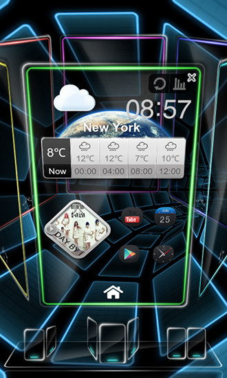 Next Time Tunnel 3D für Android spielen. Live Wallpaper Zukunftstunnel 3D kostenloser Download.