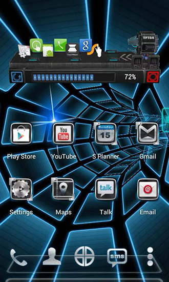 Screenshots do Túnel do futuro 3D para tablet e celular Android.