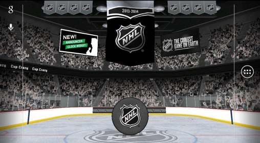 Écrans de NHL 2014 pour tablette et téléphone Android.