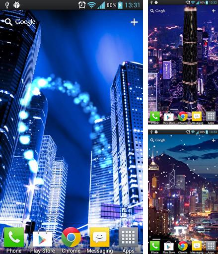 Night city - бесплатно скачать живые обои на Андроид телефон или планшет.
