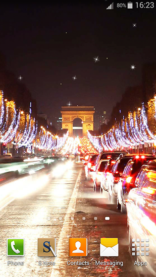 Night in Paris für Android spielen. Live Wallpaper Nacht in Paris kostenloser Download.