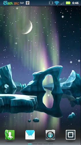 Northern lights by Lucent Visions für Android spielen. Live Wallpaper Polarlichter kostenloser Download.
