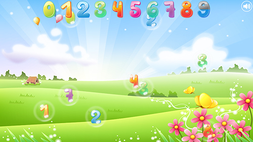 Number bubbles for kids - скріншот живих шпалер для Android.