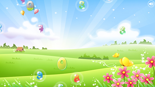 Screenshots von Number bubbles for kids für Android-Tablet, Smartphone.