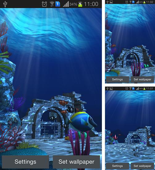 Додатково до живої шпалери хижак 3D для Android телефонів та планшетів, Ви можете також безкоштовно скачати Ocean by Linpus technologies.