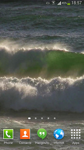 Скріншот Ocean waves by Andu Dun. Скачати живі шпалери на Андроїд планшети і телефони.