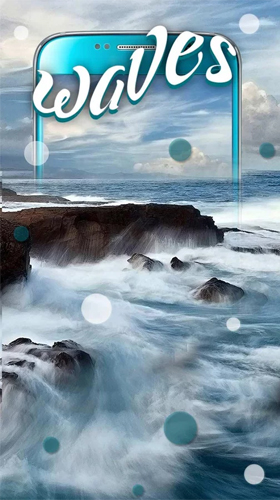 Capturas de pantalla de Ocean waves by Keyboard and HD Live Wallpapers para tabletas y teléfonos Android.