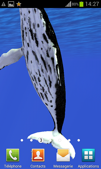Papeis de parede animados Oceano: Baleia para Android. Papeis de parede animados Ocean: Whale para download gratuito.