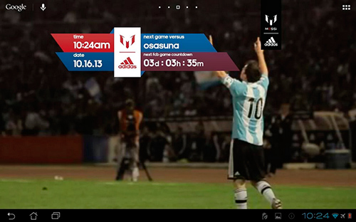 Official Messi - бесплатно скачать живые обои на Андроид телефон или планшет.