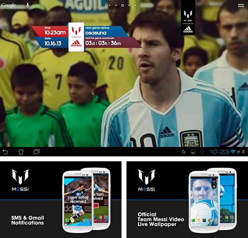 Kostenloses Android-Live Wallpaper Messi Offiziell. Vollversion der Android-apk-App Official Messi für Tablets und Telefone.
