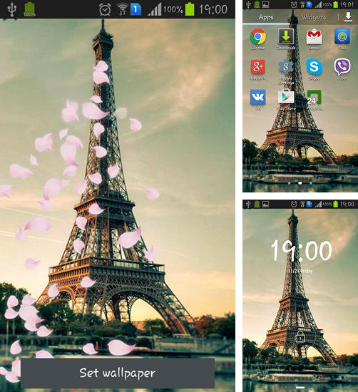 Descarga gratuita fondos de pantalla animados París: Torre de Eiffel para Android. Consigue la versión completa de la aplicación apk de Pairs: Eiffel tower para tabletas y teléfonos Android.