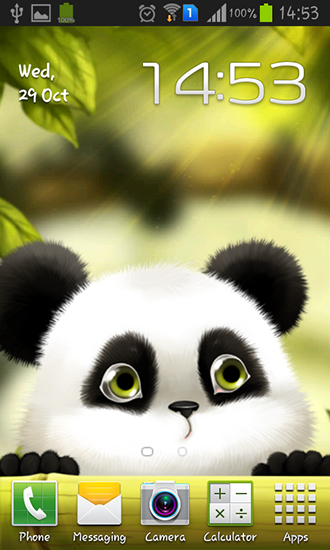 Panda - скачати безкоштовно живі шпалери для Андроїд на робочий стіл.