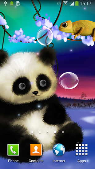 Kostenloses Android-Live Wallpaper Panda. Vollversion der Android-apk-App Panda by Live wallpapers 3D für Tablets und Telefone.