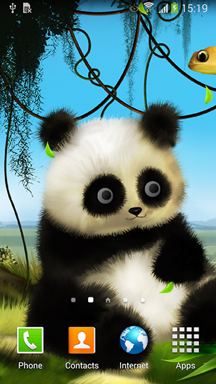 Screenshots of the Panda by Live wallpapers 3D for Android tablet, phone.