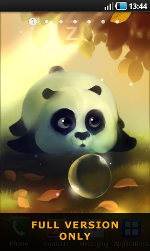 Panda dumpling für Android spielen. Live Wallpaper Süßer Panda kostenloser Download.