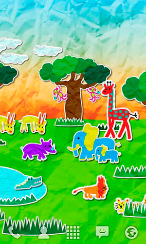 Paper Safari für Android spielen. Live Wallpaper Papier Safari kostenloser Download.