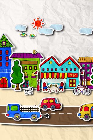 Screenshots of the Paper town for Android tablet, phone.