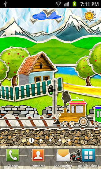 Screenshots of the Paper train for Android tablet, phone.