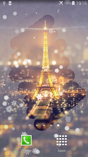 Kostenloses Android-Live Wallpaper Paris bei Nacht. Vollversion der Android-apk-App Paris night für Tablets und Telefone.