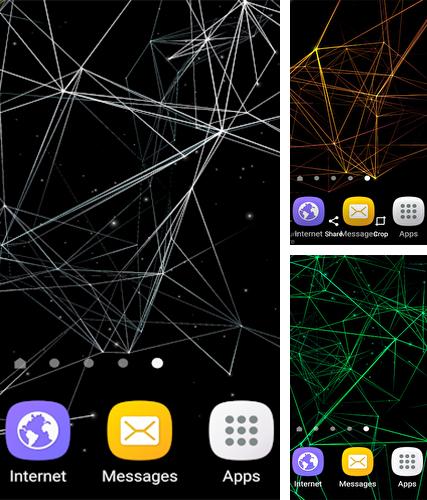 Kostenloses Android-Live Wallpaper Partikel 3D. Vollversion der Android-apk-App Particle 3D für Tablets und Telefone.