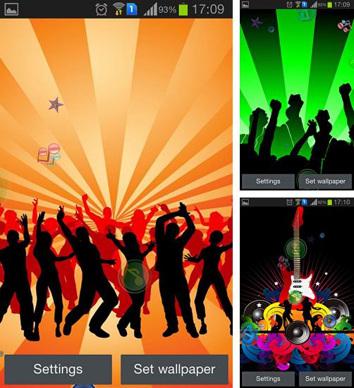 Kostenloses Android-Live Wallpaper Party. Vollversion der Android-apk-App Party für Tablets und Telefone.