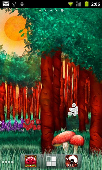 Screenshots of the Peaceful forest for Android tablet, phone.