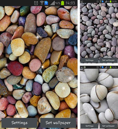 In addition to live wallpaper Aquarium and fish for Android phones and tablets, you can also download Pebbles for free.
