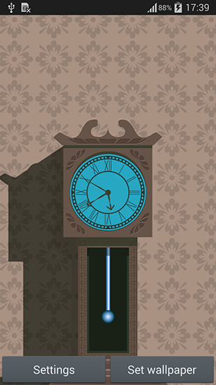 Kostenloses Android-Live Wallpaper Pendulum Uhr. Vollversion der Android-apk-App Pendulum clock für Tablets und Telefone.