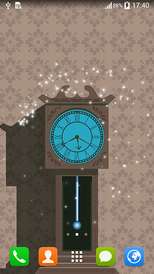 Pendulum clock - скріншот живих шпалер для Android.