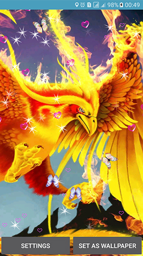 Phoenix by 3D Top Live Wallpaper für Android spielen. Live Wallpaper Phönix kostenloser Download.