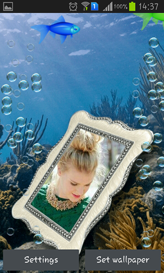 Photo aquarium für Android spielen. Live Wallpaper Photo Aquarium kostenloser Download.
