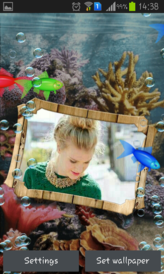 Capturas de pantalla de Photo aquarium para tabletas y teléfonos Android.
