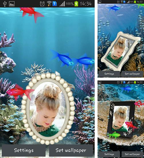 Kostenloses Android-Live Wallpaper Photo Aquarium. Vollversion der Android-apk-App Photo aquarium für Tablets und Telefone.