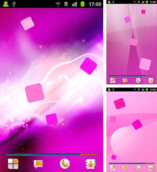 Додатково до живої шпалери Параплан для Android телефонів та планшетів, Ви можете також безкоштовно скачати Pink.