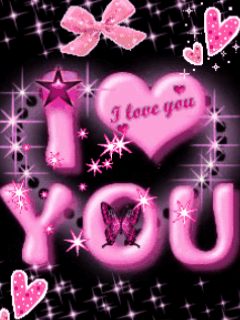 Fondos de pantalla animados a Pink: I love you para Android. Descarga gratuita fondos de pantalla animados Rosado: Te amo.