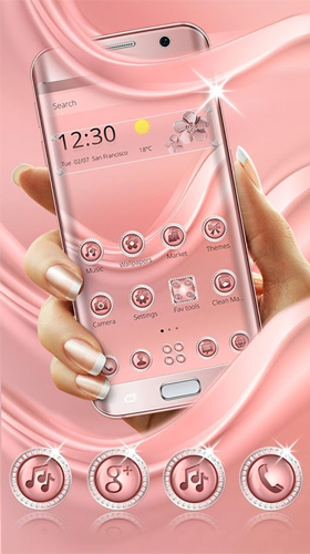 Pink silk - безкоштовно скачати живі шпалери на Андроїд телефон або планшет.
