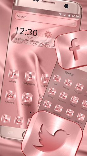Pink silk - скачать бесплатно живые обои для Андроид на рабочий стол.