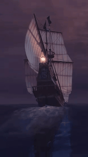 Pirate Ship 3D - бесплатно скачать живые обои на Андроид телефон или планшет.