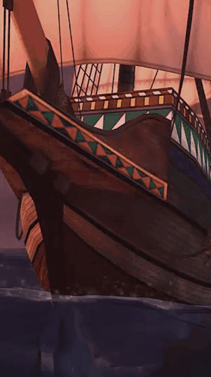 Fondos de pantalla animados a Pirate Ship 3D para Android. Descarga gratuita fondos de pantalla animados Buque pirata 3D.