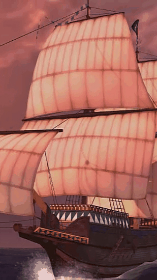 Screenshots do Navio pirata 3D para tablet e celular Android.