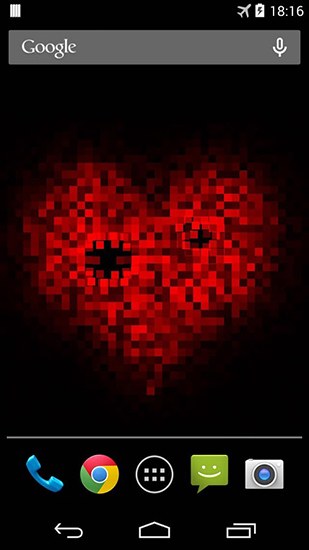 Pixel heart - безкоштовно скачати живі шпалери на Андроїд телефон або планшет.