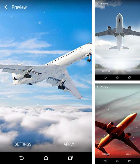 Kostenloses Android-Live Wallpaper Flugzeuge. Vollversion der Android-apk-App Planes für Tablets und Telefone.