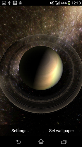 Planets by H21 lab - скріншот живих шпалер для Android.