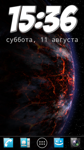 Screenshots do Pacote de planetas  para tablet e celular Android.