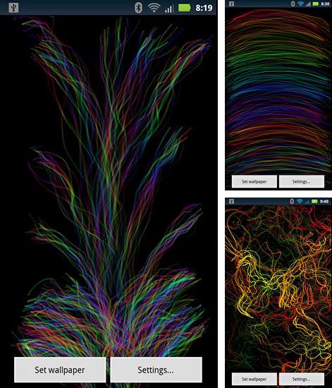 In addition to live wallpaper Santa Claus 3D for Android phones and tablets, you can also download Plasma trails for free.