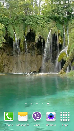 Écrans de Plitvice waterfalls pour tablette et téléphone Android.