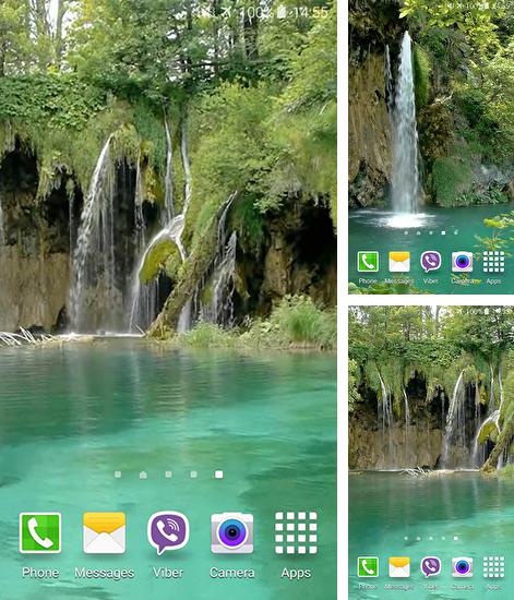 Kostenloses Android-Live Wallpaper Plitvice Wasserfälle. Vollversion der Android-apk-App Plitvice waterfalls für Tablets und Telefone.