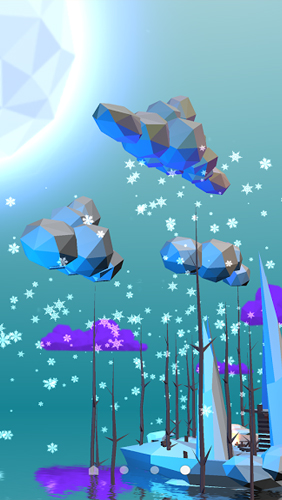 Papeis de parede animados Poli Ilhas para Android. Papeis de parede animados Poly Island para download gratuito.